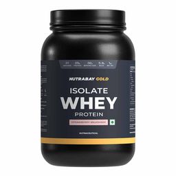 Nutrabay Gold Isolate Whey Protein, 2.2 lb Strawberry Milkshake-image-34