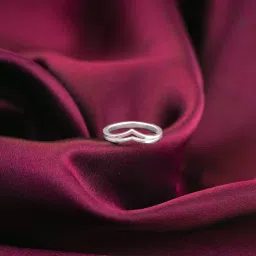 Sterling Silver Classy Vanki Ring,Fixed Size Sterling Silver Rhodium Plated Ring-image-0