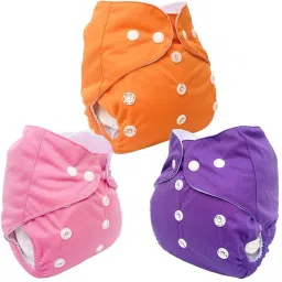 Reusable Cloth Baby Diaper–Washable, Adjustable–Soft & Leak-Proof Fabric-24