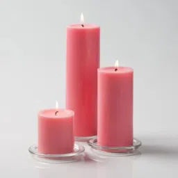 Smooth Scented Pillar Candle Pack of 3 with 75 Hours Burn Time Candle-16