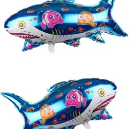 Solid Shark Foil Balloon Big Size (17X30 Inch,1 pcs) Ocean Animal Theme Birthday/Party Balloon-14