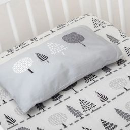 WAXWINGO White & Grey Geometric 144 TC Single Bedsheet with 1 Pillow Covers-20