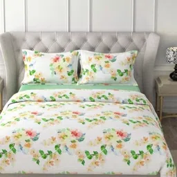 HOME PLUS STUDIOS Raymond Rich Dream Green Cotton 160 TC King Bedsheet Set-2.74m x 2.74m-image-19
