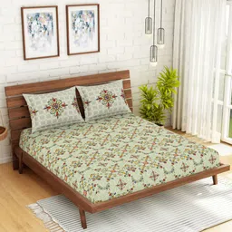 SPACES Unisex Green Bedsheets-image-25