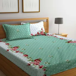 Arrabi Unisex Green Bedsheets-48