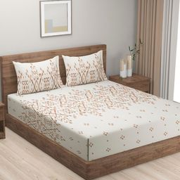 SWAYAM Unisex White Bedsheets-picture-44