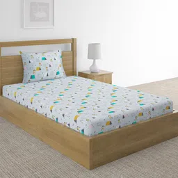 Fabindia Unisex Blue Bedsheets-picture-40
