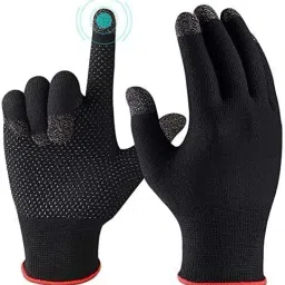 ™ Mobile Touch Screen&PUBG Game & Bike Riding Use Hand Gloves Anti Sweat Finger Gym & Fitness Gloves-image-65