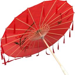 Traditional Wooden Japanese Cloth Umbrella Parasol for Weddings,Photoshoots US1 Umbrella-12