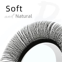 NAGARAKU W Matte Black 3D Two-Core Volume Eyelash Extension - Curl D image 5