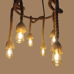 Ring Decorative Fancy Light Without Bulb Pendants Ceiling Lamp-image-45