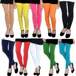 Cotton Lycra Blend Women Churidar-image-0