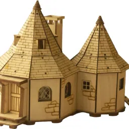DIY Dollhouse Kit Diagon Alley Shop Miniature Construction Toys Hagrid's Hut-32