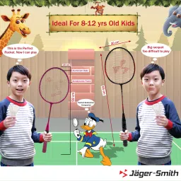 jager-smith PB-6000 Combo & Featherlite 2 Shuttle Kids Badminton Kit image 5