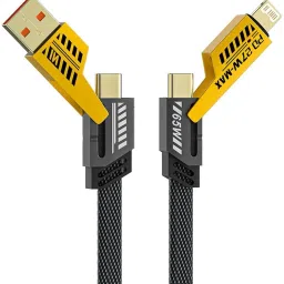 Brand Bucket 4-in-1 Cable 1.1 m Nylon Braiding Data Cable-27