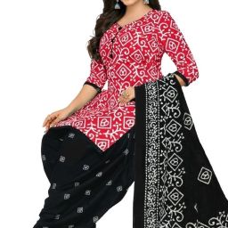 Unstitched Crepe Salwar Suit Material Printed-image-64