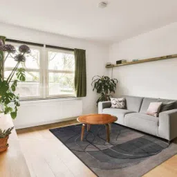obeetee Grey Abstract Wool and Cotton 4 ft x 6 ft Hand tufted Carpet-picture-22