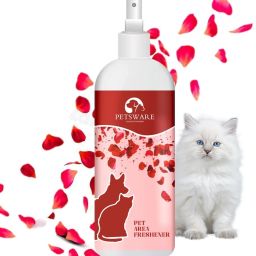 Water based Cat Litter Spray removes Bad Odour from Urine, Feces, Vomit, Rose Deodorizer-12