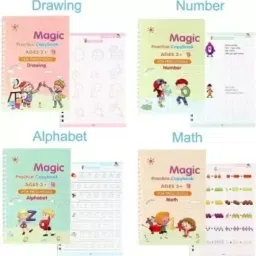 nkl Magic Practice Copybook, (4 BOOK + 10 REFILL) Tracing Book 333 image 3