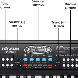 shiv MUSICAL KEY 37 Battery Operated/Mobile Charger Power Option 37 Keys Piano Keyboard with Recording and Mic Toy for Kids. Analog Portable Keyboard image 2