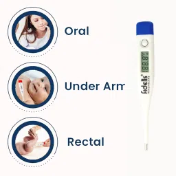 Fidelis Healthcare Combo of Nebulizer Machine and Fixed Thermometer | Steam Respiratory Nebulizer image 4