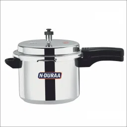 N-Duraa 2Litres Aluminum Pressure Cooker Outer Lid|5 Years Cooker Body Warranty| 2 L Pressure Cooker-image-30