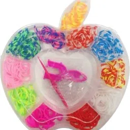 Rainbow Color DIY Loom Band Kit (Apple Shape)-18