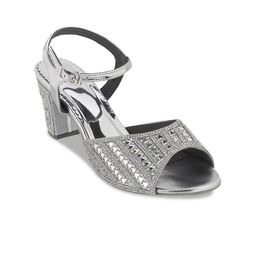Mochi Embellished Open Toe Block Heels-5