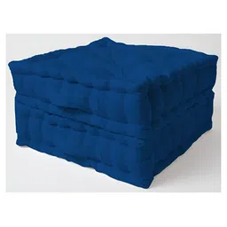 SKANDA FAB Blue 2 Pieces Quilted Pure Cotton Square Floor Cushions-image-62