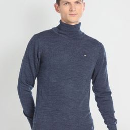 Arrow Sport Turtle Neck Pullover Acrylic Wool Sweater-image-23
