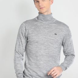 Arrow Sport Turtle Neck Acrylic Wool Pullover Sweater-image-8