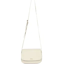 DressBerry Off White Textured Structured Sling Bag-6