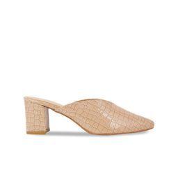 Bella Rosa Gator Textured Pointed Toe Block Mules image 4