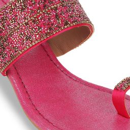 Mochi Embellished One Toe Block Heels image 3