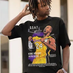 CAPTCHA Kobe Bryant Graphic Printed Drop-Shoulder Sleeves Oversized Cotton T-shirt-picture-12