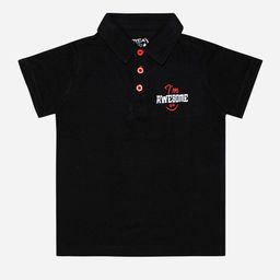 DYCA Boys Polo Collar Short Sleeves Cotton T-shirt-image-57