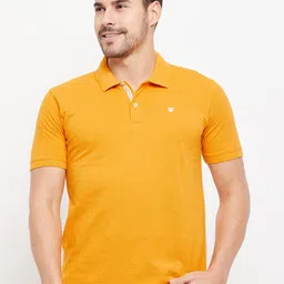 Cantabil Men Polo Collar Short Sleeve Cotton T-shirt-image-71