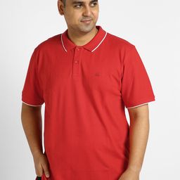 Urbano Plus Plus Size Polo Collar T-Shirt-image-72