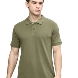 Urban Dog Polo Collar Pure Cotton T-Shirt-image-65