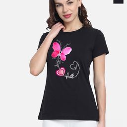 CHOZI Round Neck Pack Of  2 Graphic Printed Cotton T-shirt-image-75