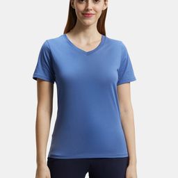 Jockey Cotton Rich Relaxed Fit Solid V Neck T-Shirt-image-87