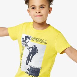 mothercare Boys Yellow & Black Printed Pure Cotton T-shirt-picture-18