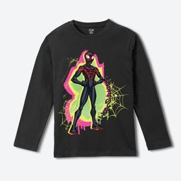 Wear Your Mind Boys Spider-Man Graphic Printed Round Neck Pure Cotton T-shirt-picture-35