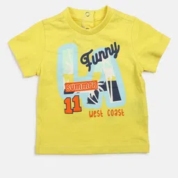 Chicco Infant Boys Typography Printed Pure Cotton T-shirt-image-67