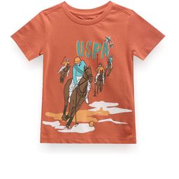 U.S. Polo Assn. Kids Boys Graphic Printed Round Neck Pure Cotton T-shirt-picture-4
