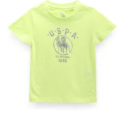 U.S. Polo Assn. Kids Boys Printed Pure Cotton T-shirt-image-114