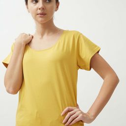 Saltpetre Organic Cotton Scoop Neck Lounge T-shirt-image-5