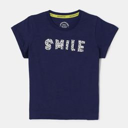 Jockey Girls Super Combed Cotton Regular Fit Printed Round Neck Short Sleeve Tshirt - AG01-image-60