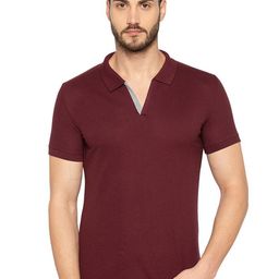 Status Quo Men Maroon Cotton T-shirt-image-7