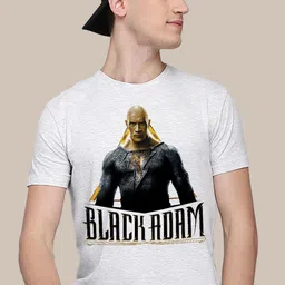 Free Authority Men Black Adam Grey Printed T-shirt-image-33
